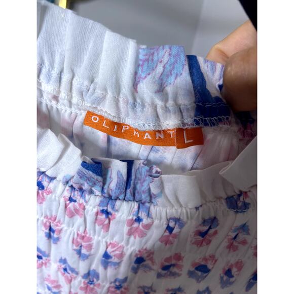 Oliphant Tuckernuck Smocked Maxi Dress size L large - Picture 3 of 7